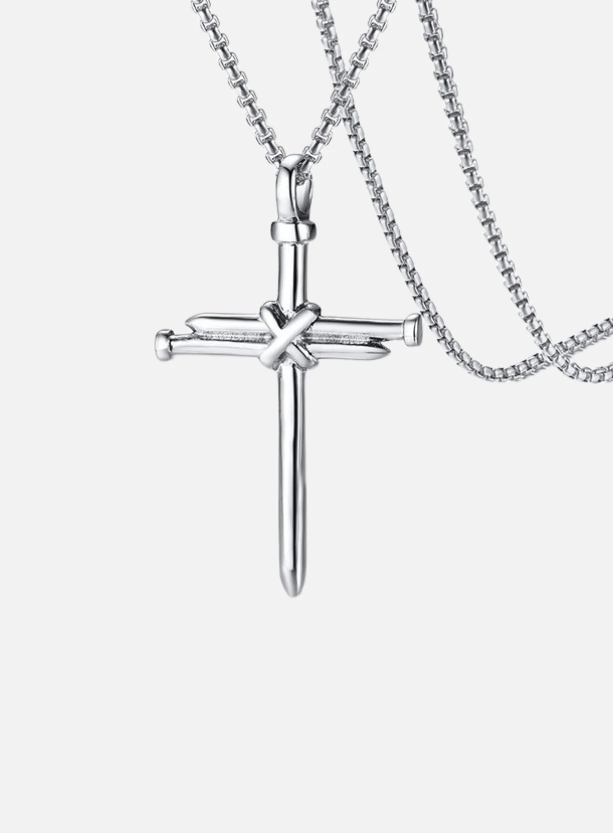 THREE NAILS CROSS NECKLACE - Image 3