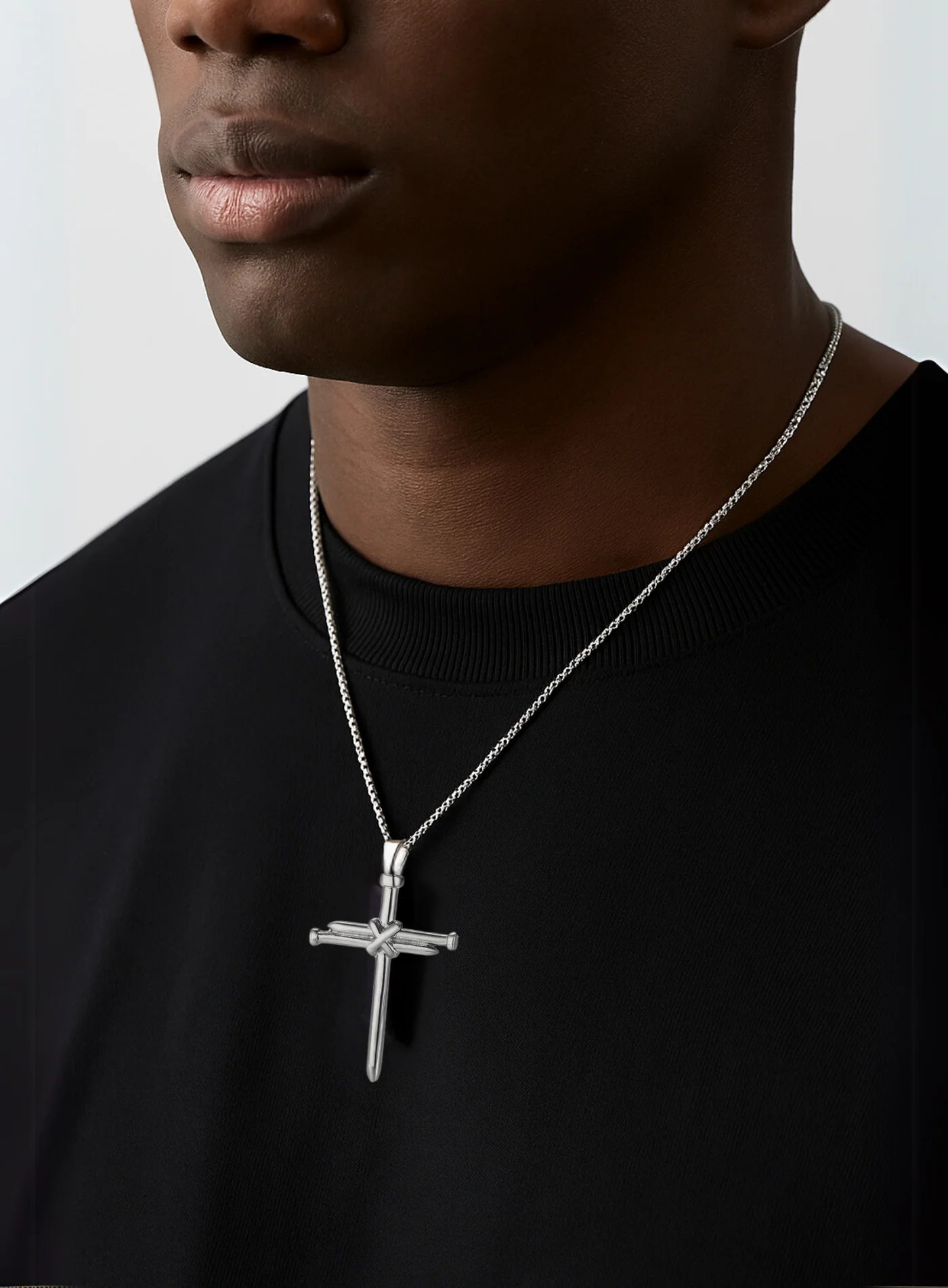 THREE NAILS CROSS NECKLACE - Image 4